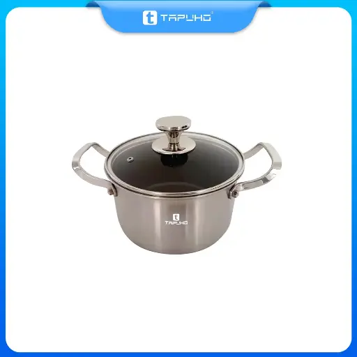 [TP1824] Nồi Inox 304 Nguyên Khối cao cấp chống dính TP-1824 (18cm x 9.5cm)